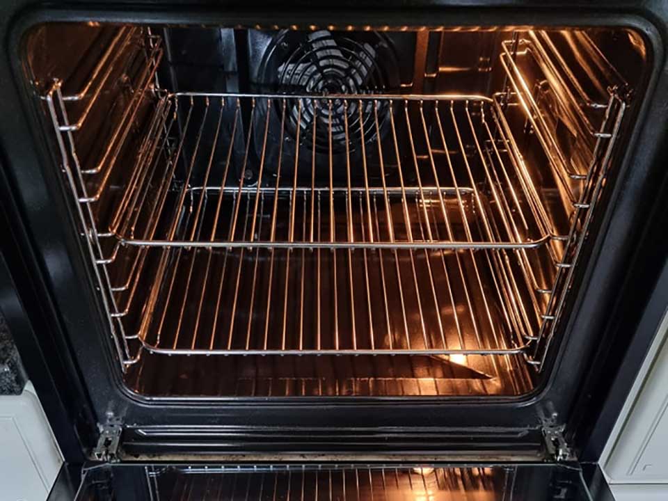 Oven cleaning professionals at work